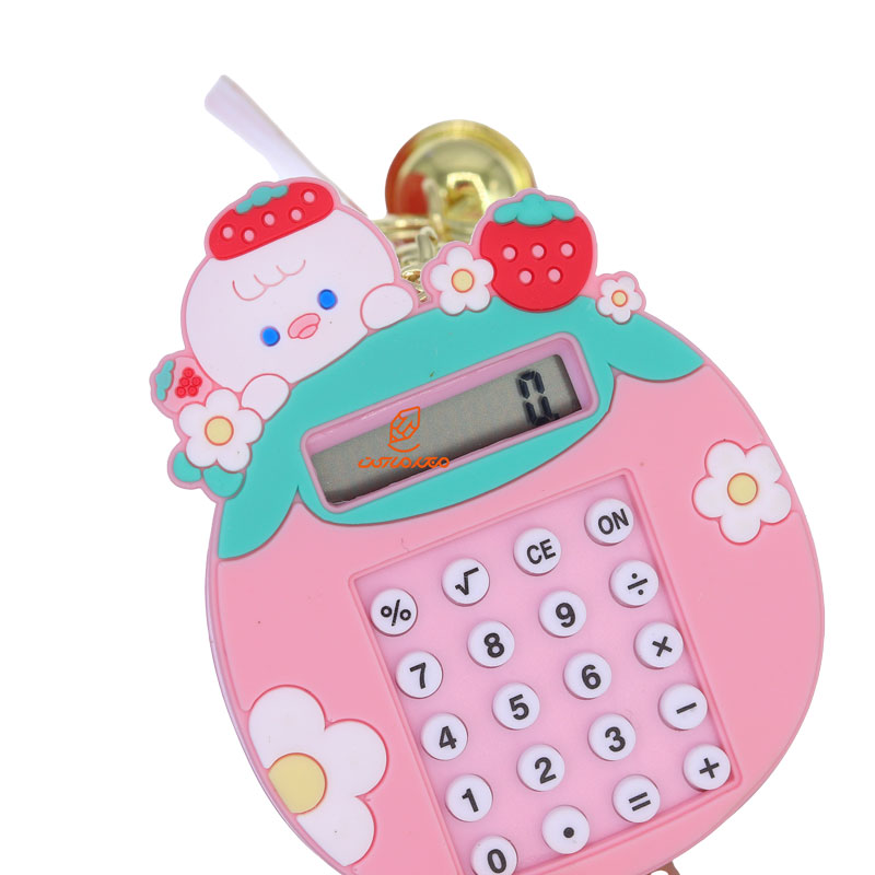 ماشین حساب فانتزی جیبی طرح جوجه صورتی (1)