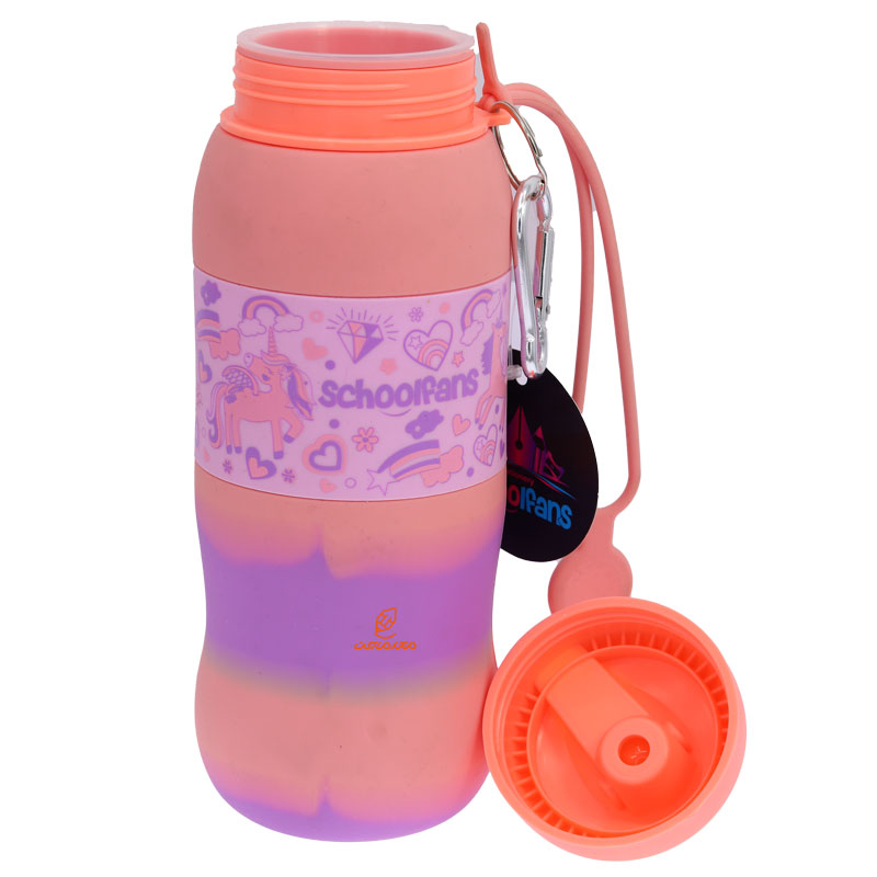 قمقمه سیلیکونی ورزشی 9337 طرح یونیکورن اسکول فنس SCHOOLFANS (1)