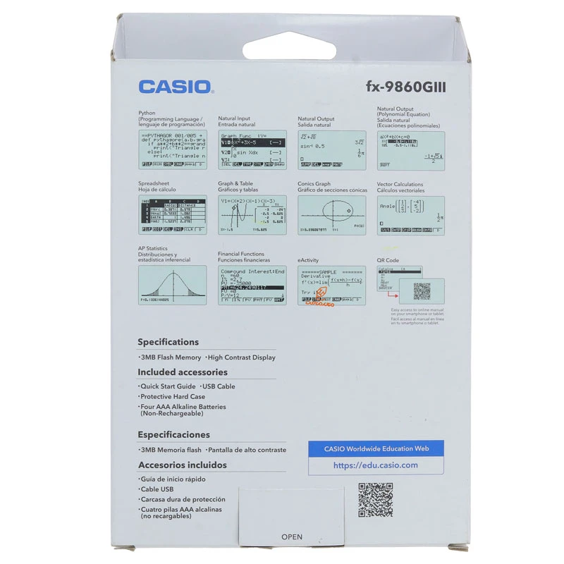 ماشین حساب مهندسی مدل FX-9860 Glll کاسیو CASIO (3)