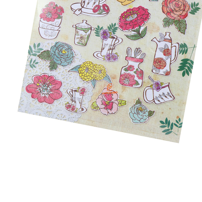 برچسب (استیکر) فانتزی کد 15S-Z828 طرح گل FUNNY (1)