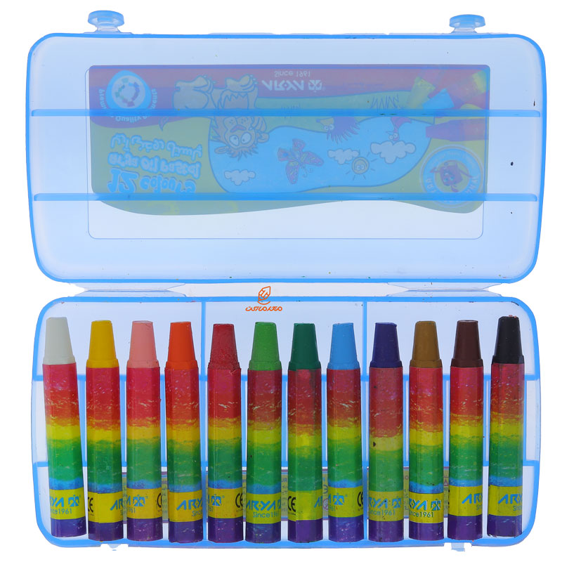 پاستل 12 رنگ طلقی آبی آریا (4)