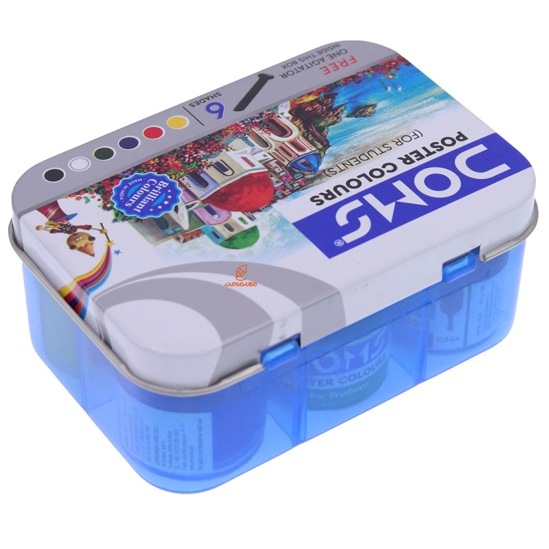 گواش 6 رنگ جعبه فلزی دامس DOMS (3)