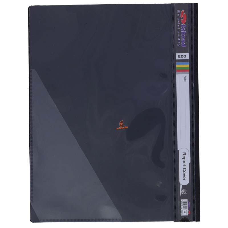 پوشه پلاستیکی شفاف مشکی A4 مدل اکو 4713 سهند