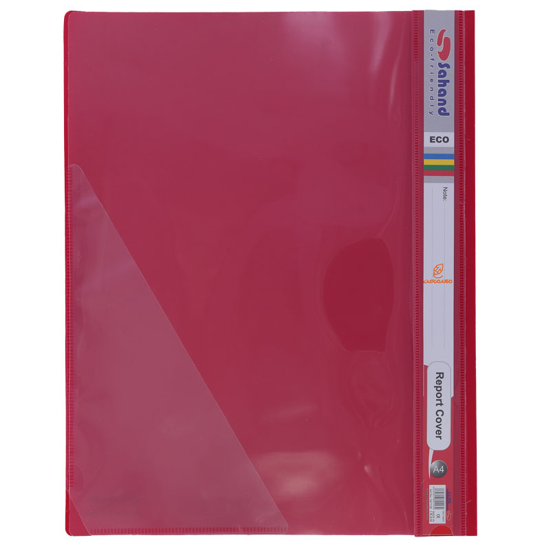 پوشه پلاستیکی شفاف قرمز A4 مدل اکو 4713 سهند