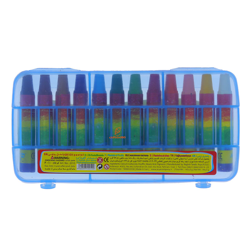 پاستل 12 رنگ طلقی آبی آریا (3)
