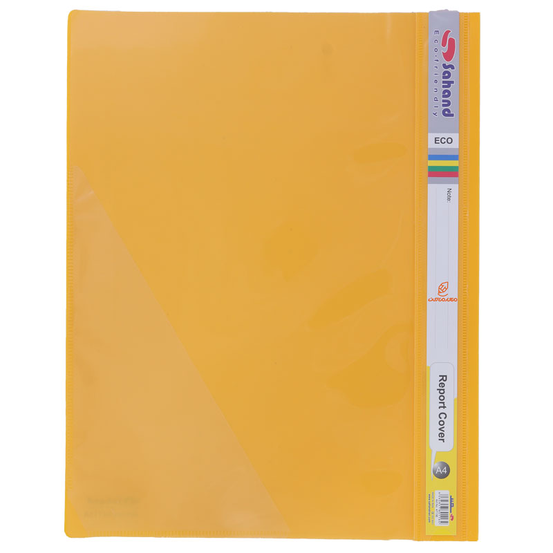 پوشه پلاستیکی شفاف زرد A4 مدل اکو 4713 سهند