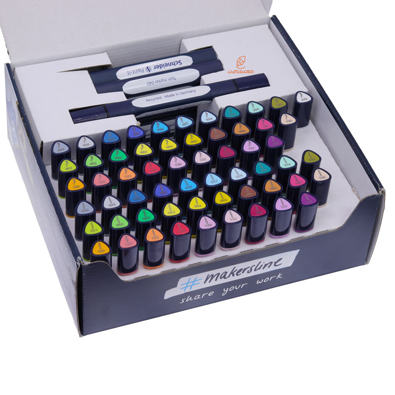 ست ماژیک دو سر 72 تکه اشنایدر SCHNEIDER (9)