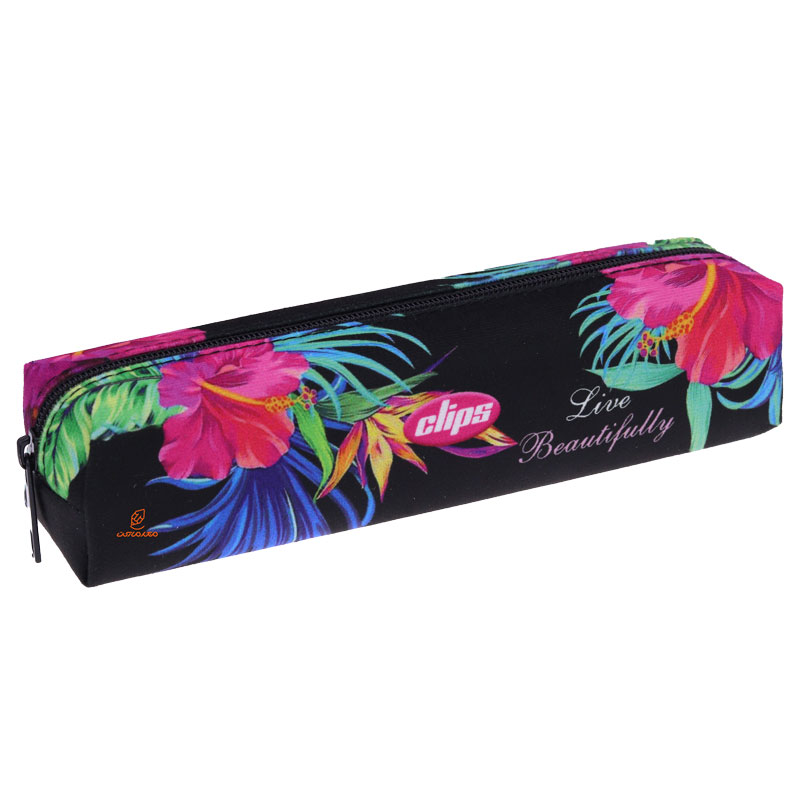 ست جامدادی و دفترچه یادداشت طرح گل صورتی 0130 کلیپس CLIPS (3)