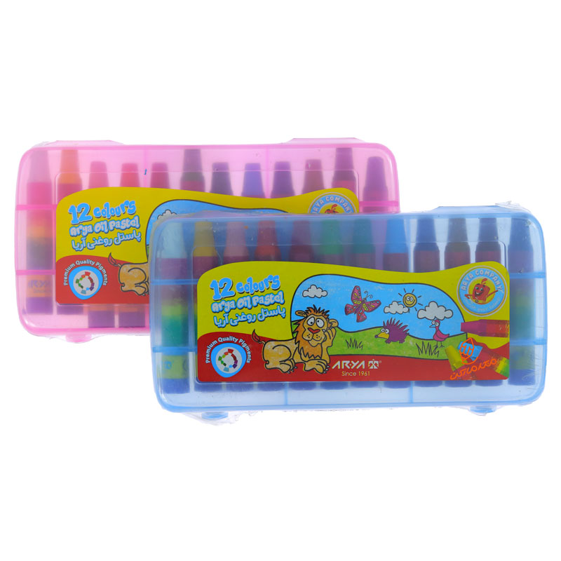 پاستل طلقی آریا 12 رنگ کد 2010
