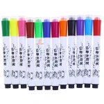 ماژیک استامپی 12 عددی جعبه آبی 12-208 (5)