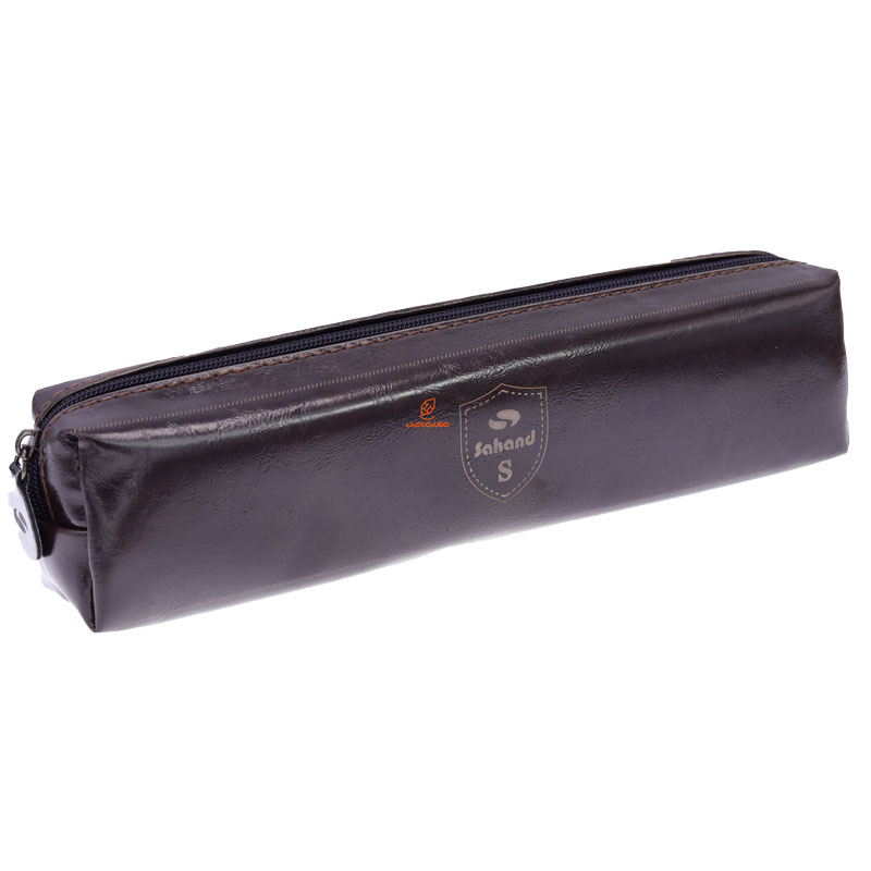 جامدادی چرم قهوه ای سوخته مدل وینیل 738 سهند (2)