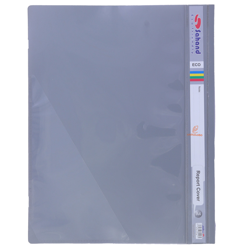 پوشه پلاستیکی شفاف طوسی A4 مدل اکو 4713 سهند