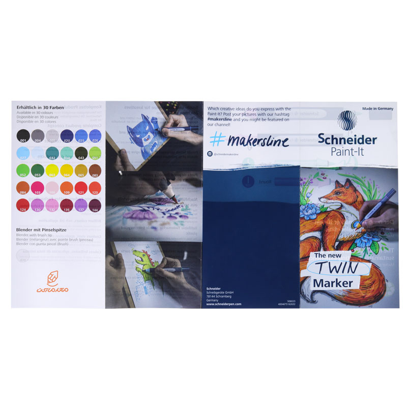 ست ماژیک دو سر 72 تکه اشنایدر SCHNEIDER