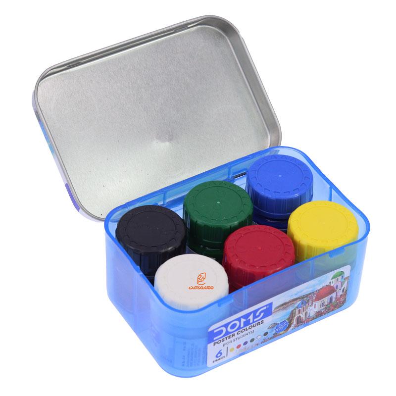 گواش 6 رنگ جعبه فلزی دامس DOMS (4)