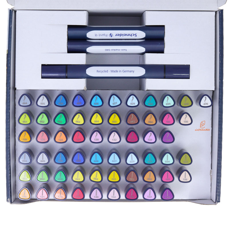 ست ماژیک دو سر 72 تکه اشنایدر SCHNEIDER (8)