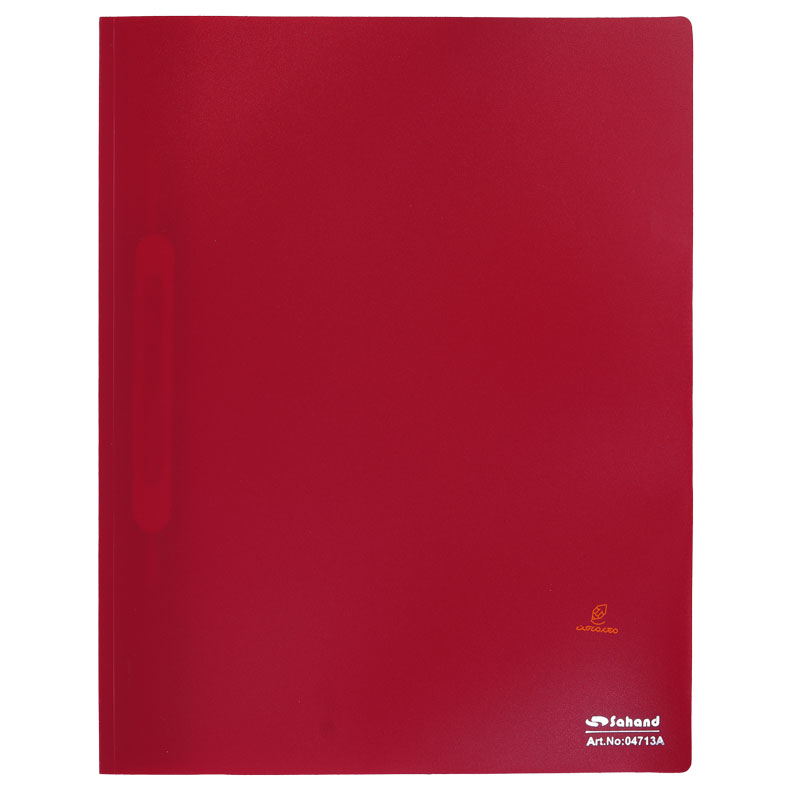 پوشه پلاستیکی شفاف قرمز A4 مدل اکو 4713 سهند (3)