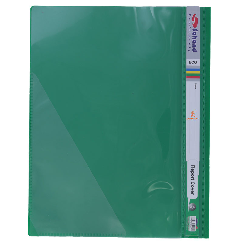 پوشه پلاستیکی شفاف سبز A4 مدل اکو 4713 سهند