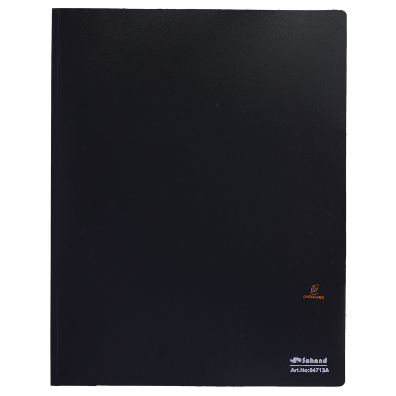 پوشه پلاستیکی شفاف مشکی A4 مدل اکو 4713 سهند (3)