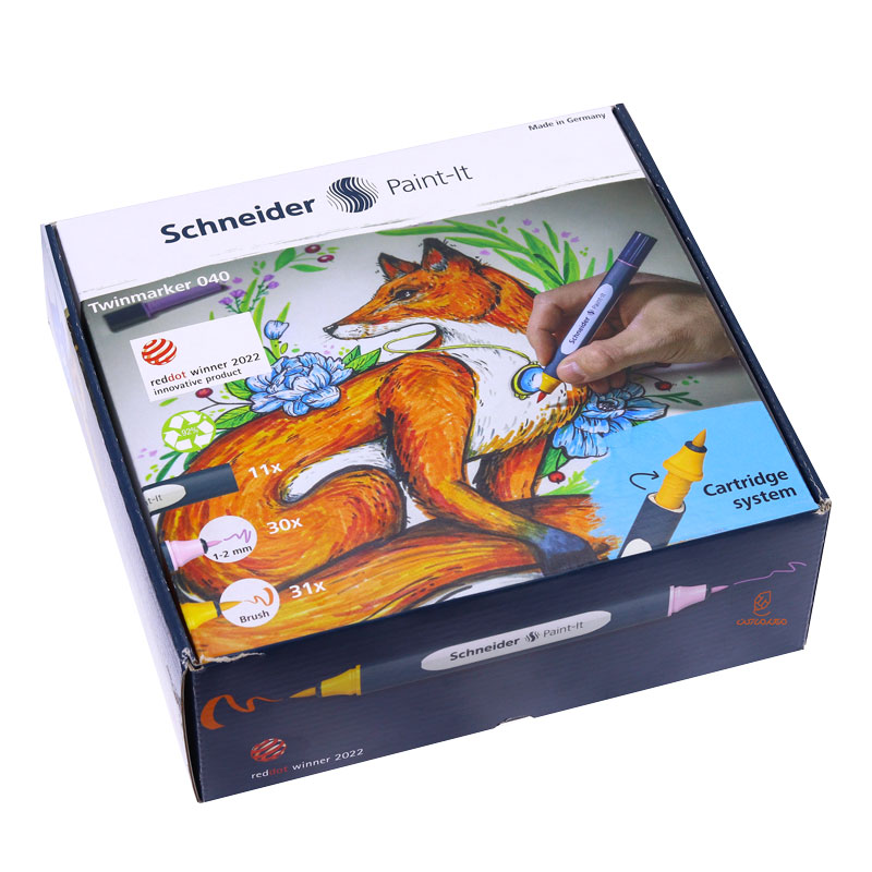 ست ماژیک دو سر 72 تکه اشنایدر SCHNEIDER (2)