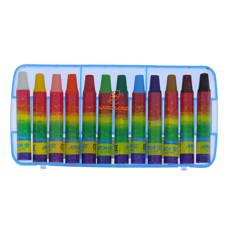 پاستل 12 رنگ طلقی آبی آریا (1)