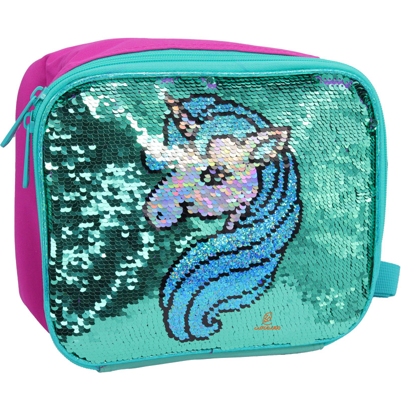 کوله پشتی چرخ دار سه قلو طرح یونی کورن 2691 گلسی برد GLOSSY BIRD (10)