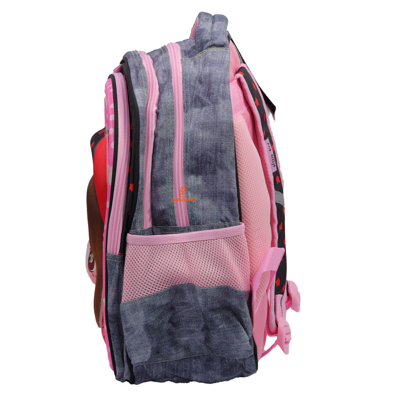 کوله پشتی سه تکه طرح دختر 2362 گلسی برد GLOSSY BIRD (6)