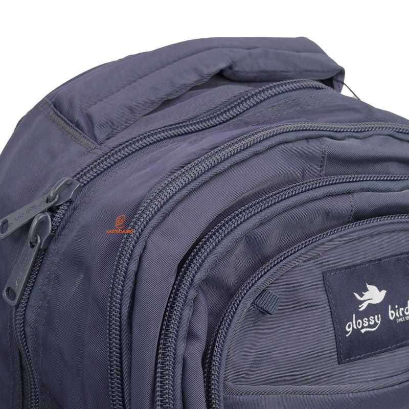 کوله پشتی دو تکه طوسی 2579 گلسی برد GLOSSY BIRD (7)
