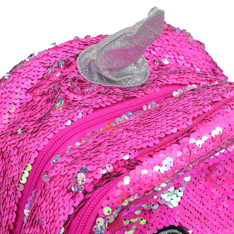 کوله پشتی سه تکه پولکی سرخابی گلسی برد GLOSSY BIRD (8)