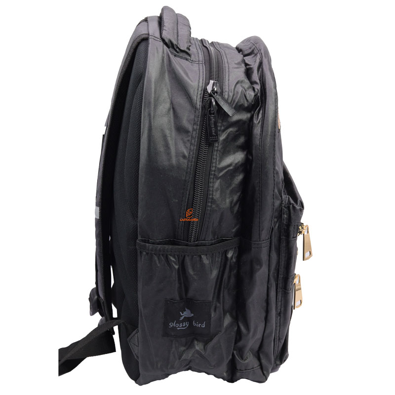 کوله پشتی دخترانه پولک دار مشکی 2666 گلسی برد GLOSSY BIRD (4)