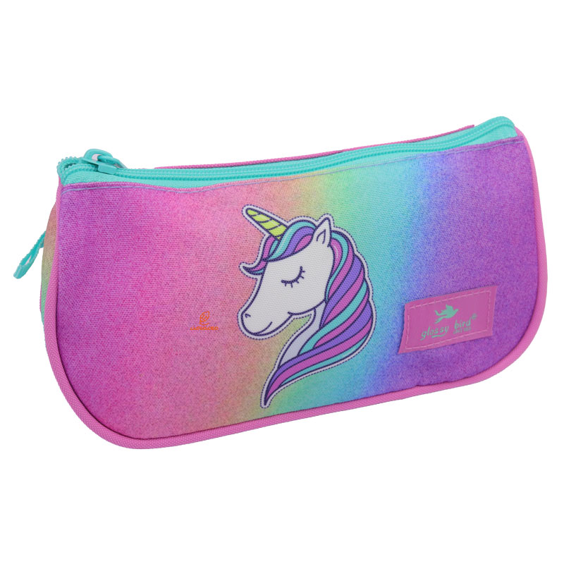 کوله پشتی دو تکه پولک دار طرح یونی کورن 2706 گلسی برد GLOSSY BIRD (9)