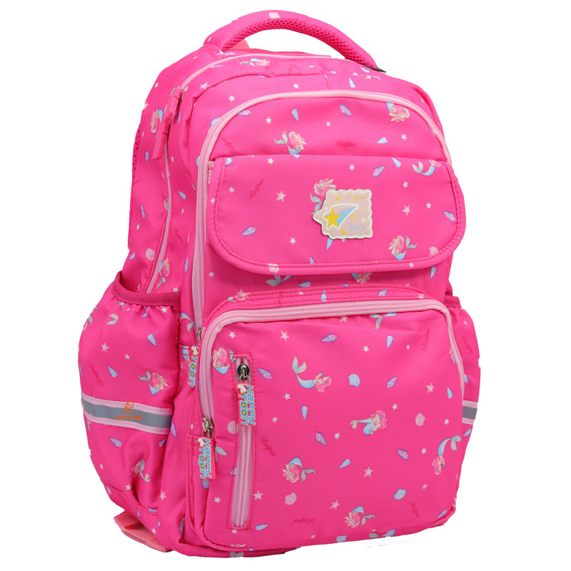 کوله پشتی دخترانه طرح پری دریایی سرخابی RUIPAI