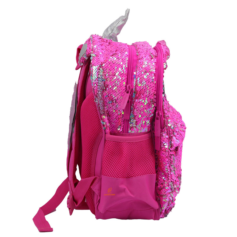 کوله پشتی سه تکه پولکی سرخابی گلسی برد GLOSSY BIRD (4)