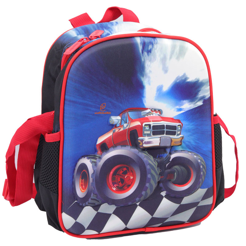 کوله پشتی سه تکه طرح برجسته ماشین کد 2405 گلسی برد GLOSSY BIRD (8)