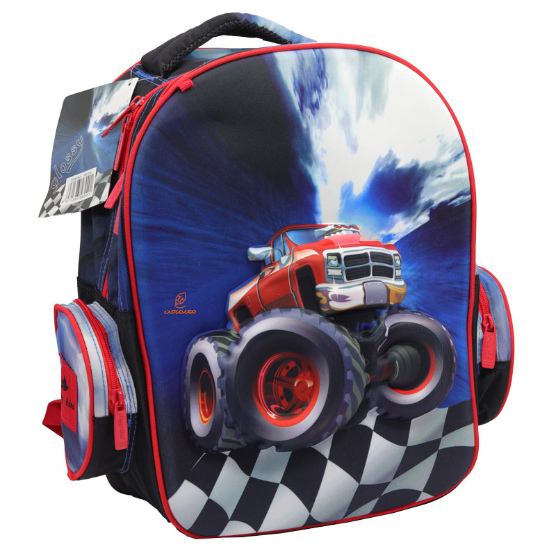 کوله پشتی سه تکه طرح برجسته ماشین کد 2405 گلسی برد GLOSSY BIRD (3)