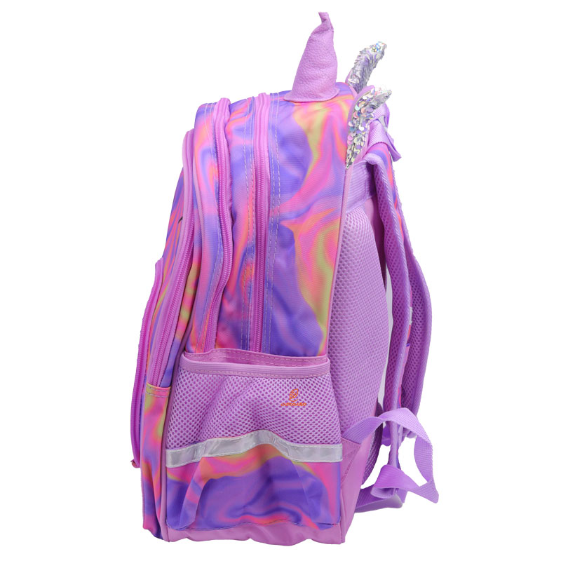 کوله پشتی سه تکه طرح یونی کورن صورتی 2688 گلسی برد GLOSSY BIRD (9)