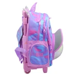 کوله پشتی چرخ دار طرح یونی کورن صورتی 2688 گلسی برد GLOSSY BIRD (6)