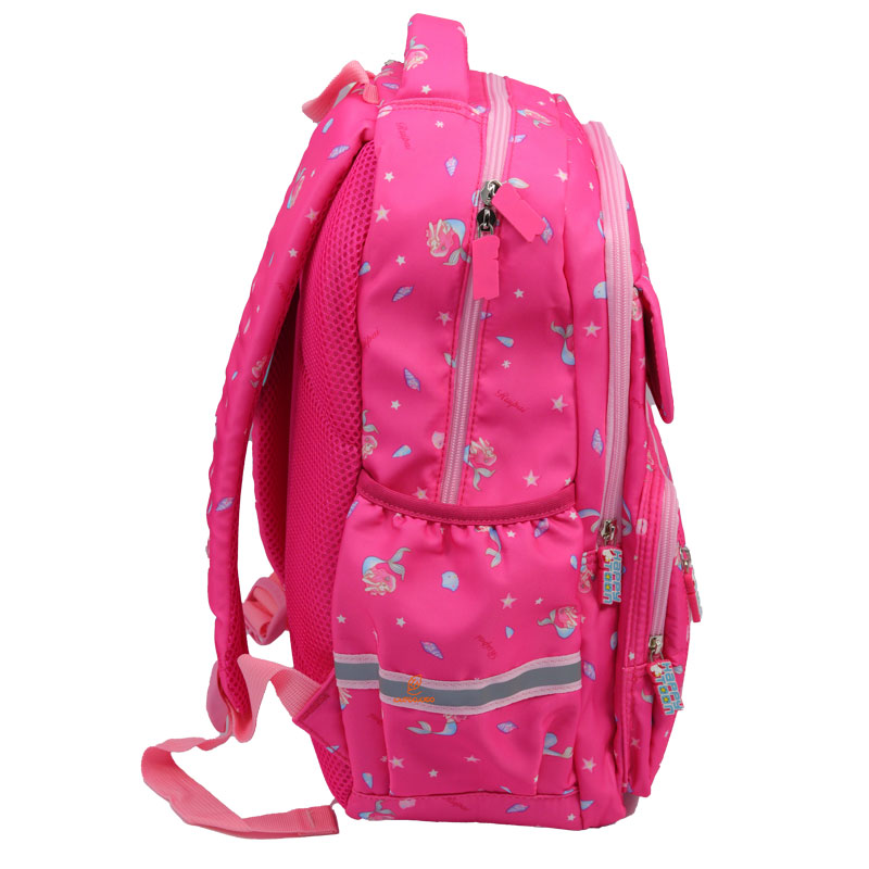 کوله پشتی دخترانه طرح پری دریایی سرخابی RUIPAI (3)