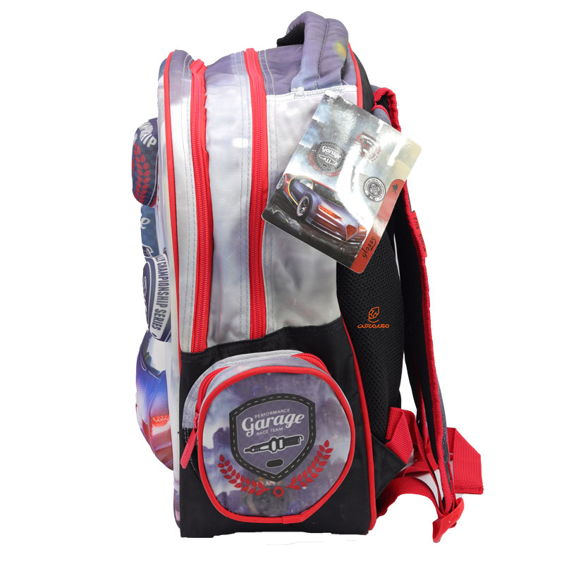 کوله پشتی سه تکه طرح ماشین مسابقه 2402 گلسی برد GLOSSY BIRD (6)