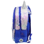 کوله پشتی سه تکه پولکی آبی گلسی برد GLOSSY BIRD (6)