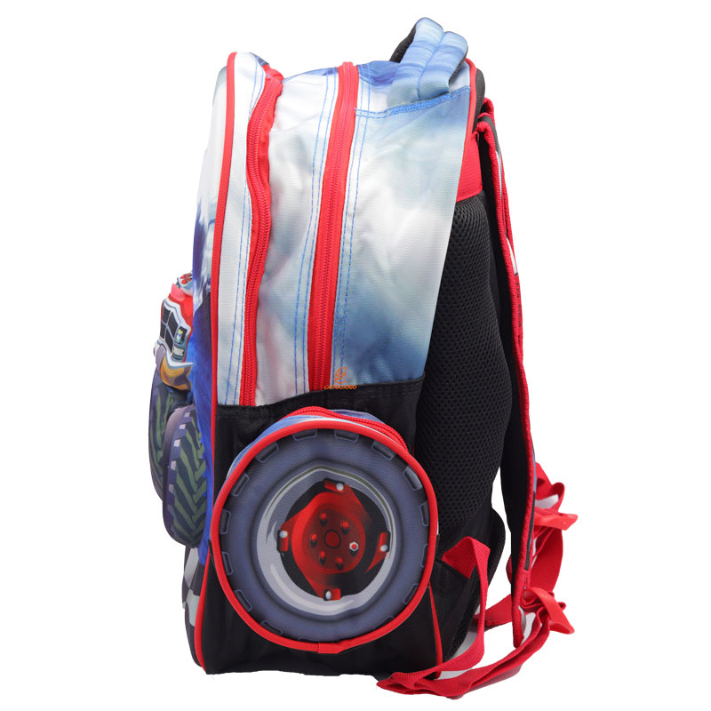 کوله پشتی سه تکه طرح برجسته ماشین کد 2405 گلسی برد GLOSSY BIRD (6)