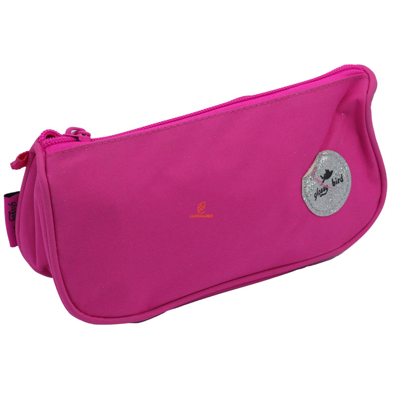 کوله پشتی سه تکه پولکی سرخابی گلسی برد GLOSSY BIRD (1)