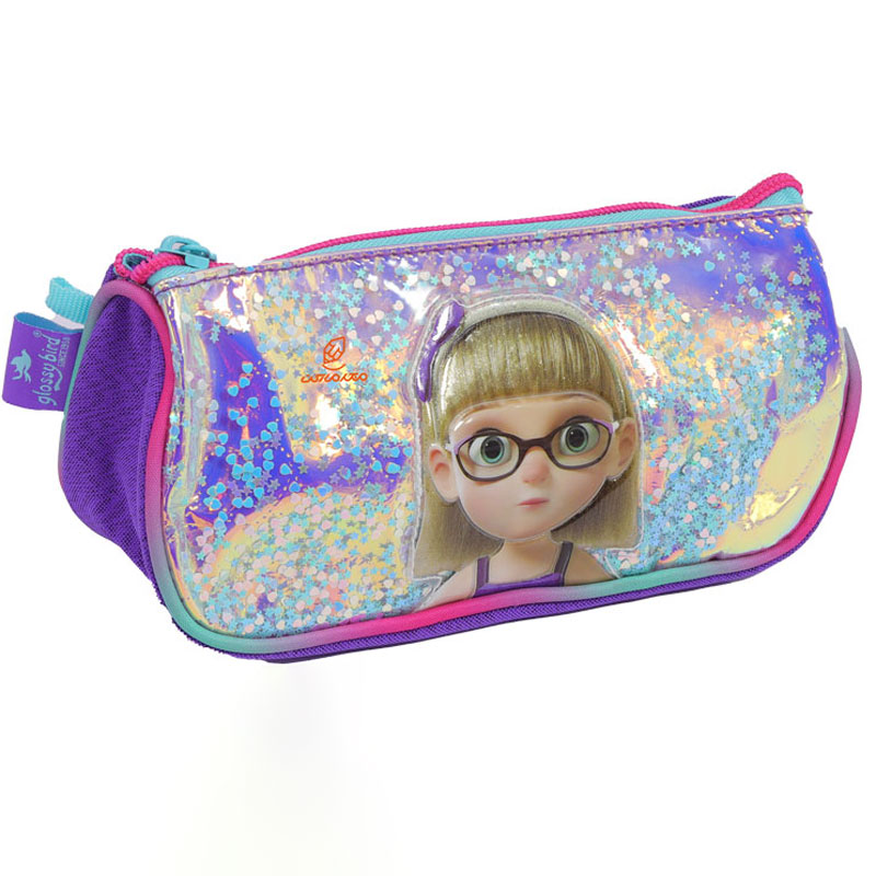 کوله پشتی سه تکه طرح دختر مو طلایی 2571 گلسی برد GLOSSY BIRD (11)