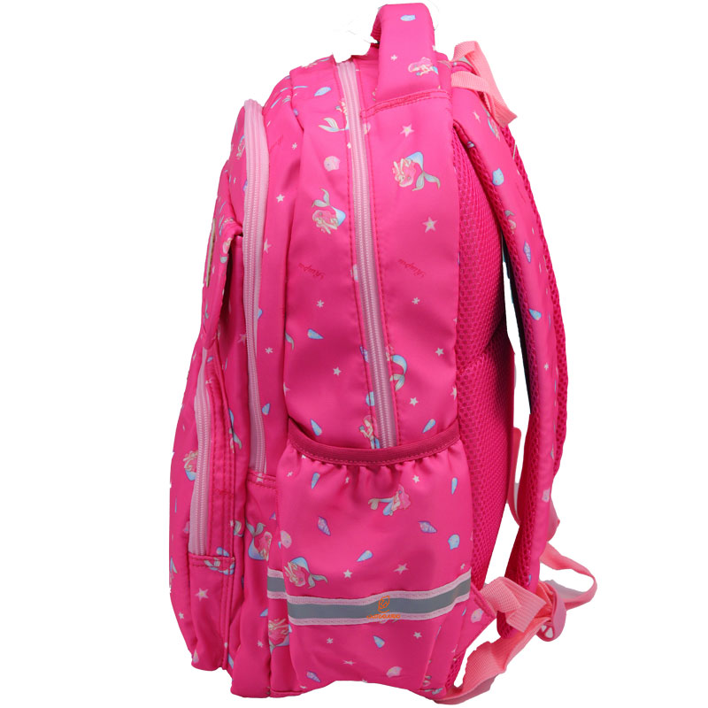 کوله پشتی دخترانه طرح پری دریایی سرخابی RUIPAI (5)