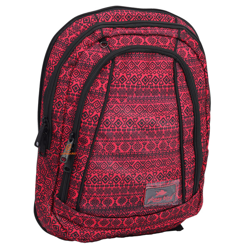 کوله پشتی سه تکه قرمز 2583 گلسی برد GLOSSY BIRD (9)