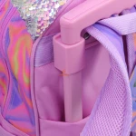 کوله پشتی چرخ دار طرح یونی کورن صورتی 2688 گلسی برد GLOSSY BIRD (22)