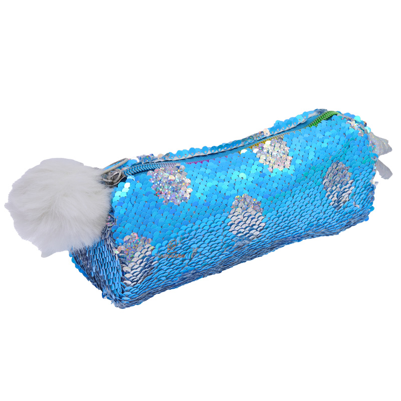 جامدادی تک زیپ پولکی آبی K9081C-1 کینگ KING (4)