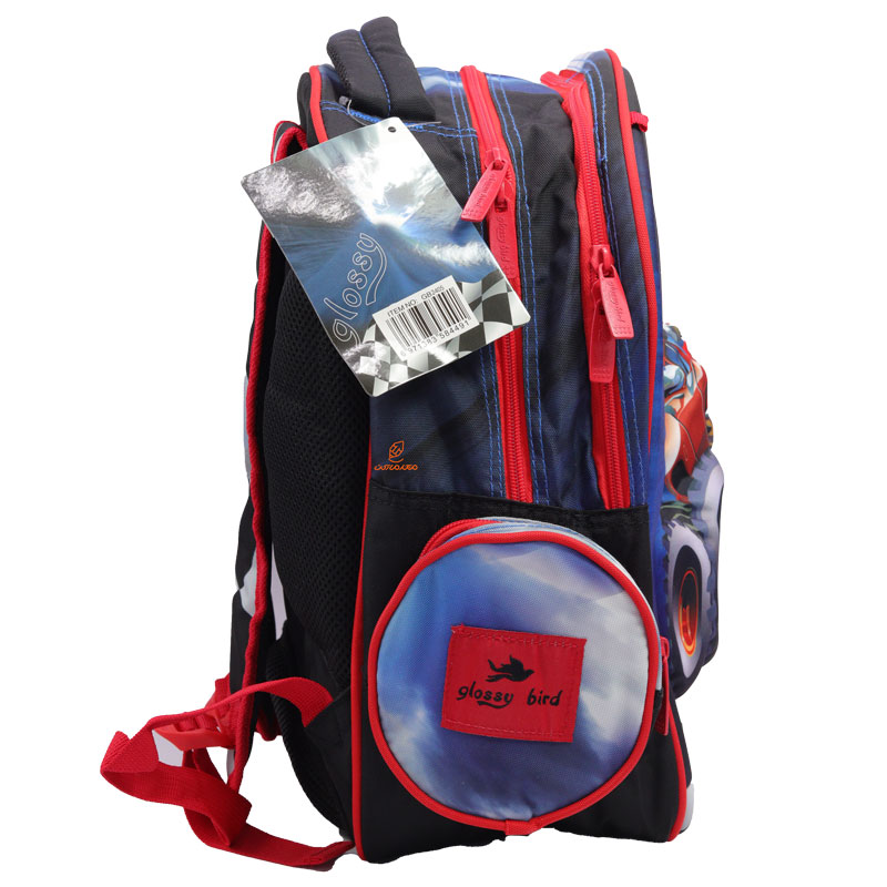 کوله پشتی سه تکه طرح برجسته ماشین کد 2405 گلسی برد GLOSSY BIRD (4)