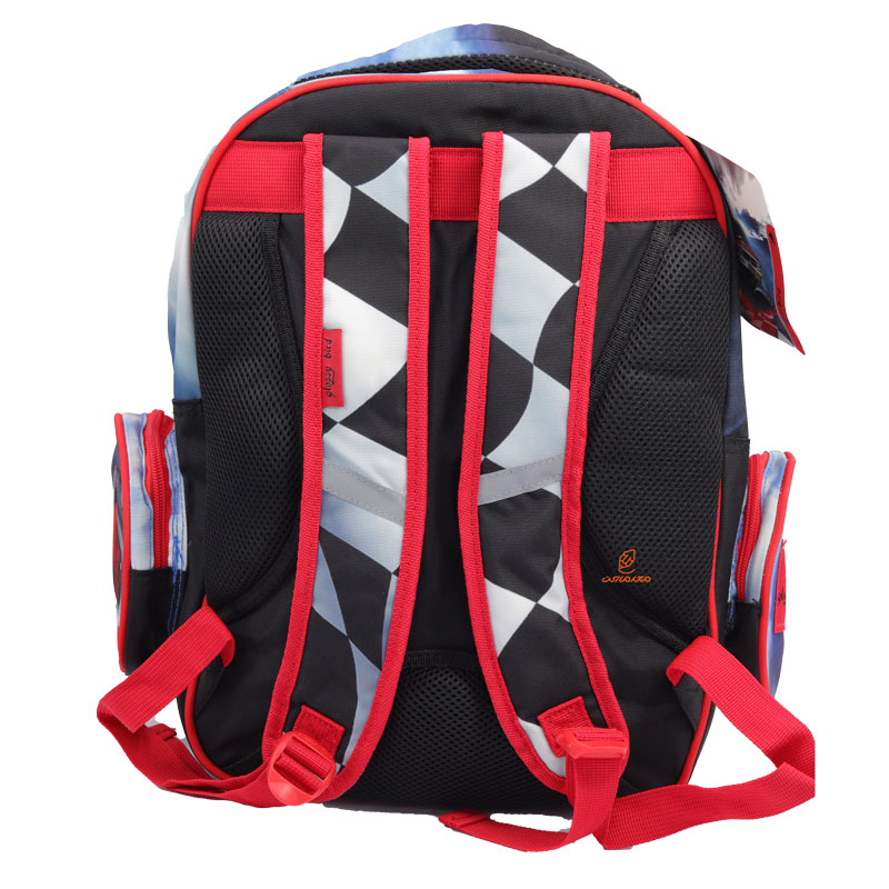 کوله پشتی سه تکه طرح برجسته ماشین کد 2405 گلسی برد GLOSSY BIRD (5)