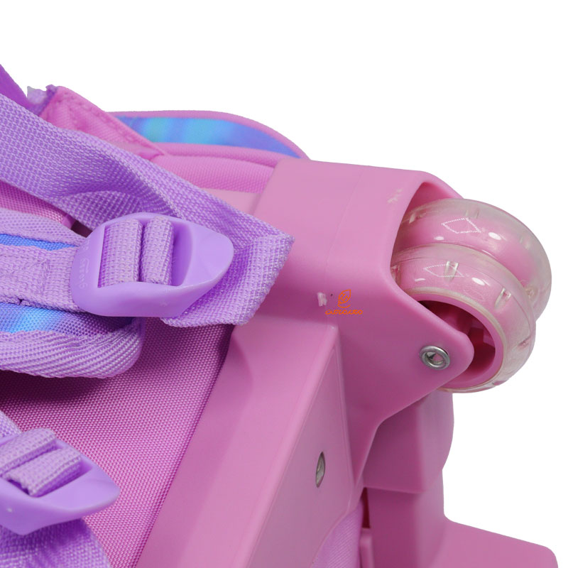 کوله پشتی چرخ دار طرح یونی کورن صورتی 2688 گلسی برد GLOSSY BIRD (2)