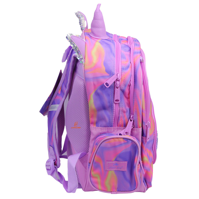 کوله پشتی سه تکه طرح یونی کورن صورتی 2688 گلسی برد GLOSSY BIRD (7)